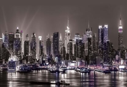 New York City Skyline At Night(1311WM) - Image 2
