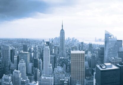 New York City Skyline Empire State Building Blue(1326WM) - Image 2