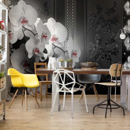 Luxury Dark Floral Design Orchids(1328WM)