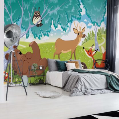 Cartoon Animals In The Forest(1332WM)