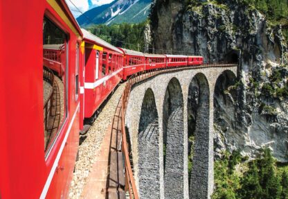 Train Passing Through Mountains(1338WM) - Image 2