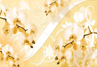 Cream Orchids Luxury Floral Design(1406WM) - Image 2