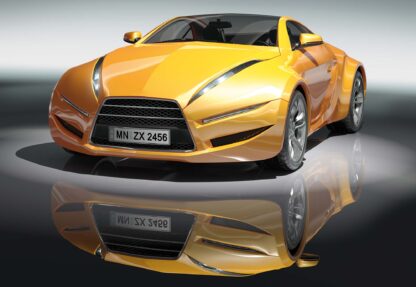 Yellow Racing Car(143WM) - Image 2