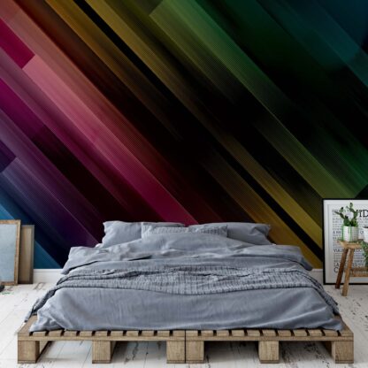 Colourful Light Streaks Modern Design(1436WM)