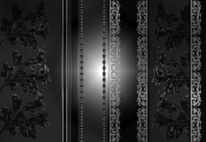 Floral Design Black And Grey(1448WM) - Image 2