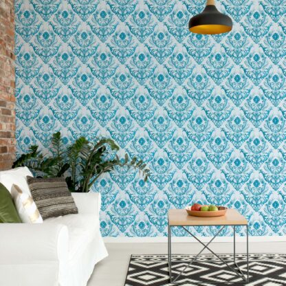 Floral Pattern Blue(1457WM)