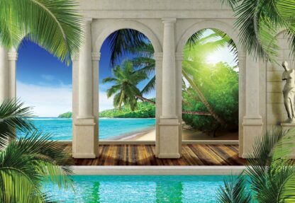 Tropical Beach 3D Archway View(1526WM) - Image 2