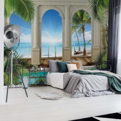Tropical Beach 3D Archway View(1527WM)