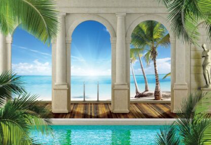 Tropical Beach 3D Archway View(1527WM) - Image 2