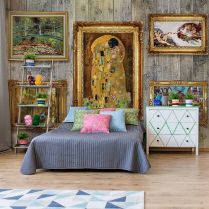 Paintings Art Wood Wall Background(1662WM)