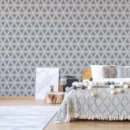 Modern 3D Grey Geometric Design(1832WM)