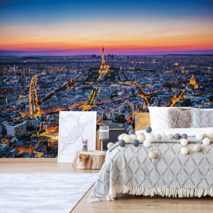 Paris City Skyline At Night(1907WM)