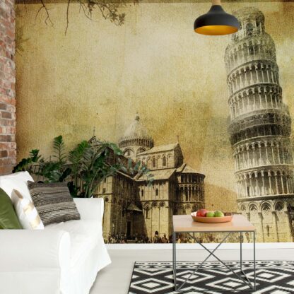 Leaning Tower Of Pisa Sepia(195WM)