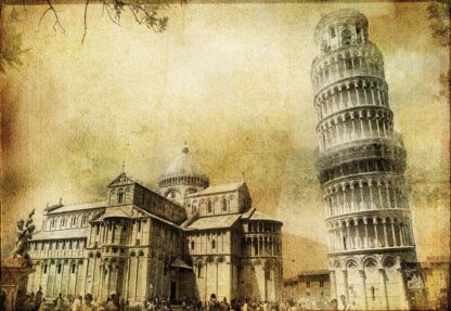 Leaning Tower Of Pisa Sepia(195WM) - Image 2