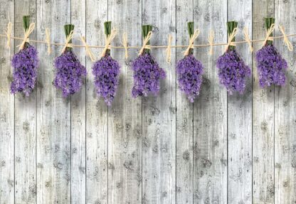 Lavender Bunches On Wood Plank Wall Vintage Style(1984WM) - Image 2