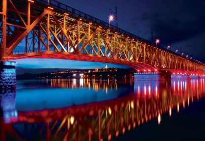 City Bridge Water Reflections At Night(1997WM) - Image 2