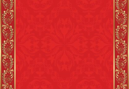 Red Floral Design(2033WM) - Image 2
