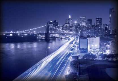 New York City Brooklyn Bridge Lights(204WM) - Image 2