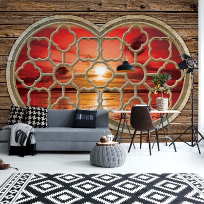 Sunset Beach Ornamental Window View(2061WM)