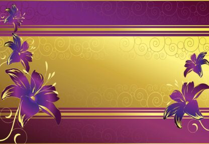 Luxury Floral Design Purple(2085WM) - Image 2