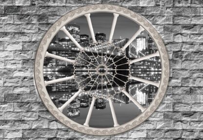 New York Brooklyn Bridge Ornamental Window View(2092WM) - Image 2