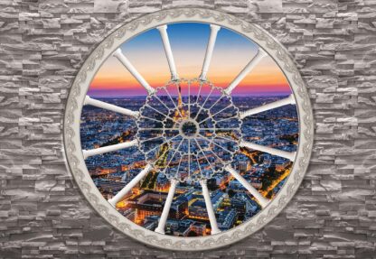 Paris Skyline Ornamental Window View(2093WM) - Image 2