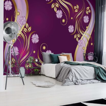 Luxury Ornamental Floral Design Purple(2135WM)