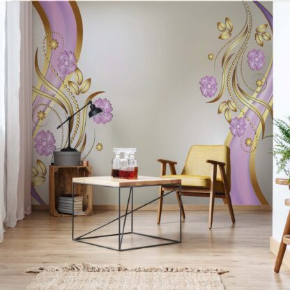 Luxury Ornamental Floral Design Purple(2137WM)