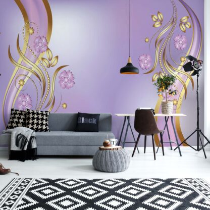 Luxury Ornamental Floral Design Purple(2138WM)