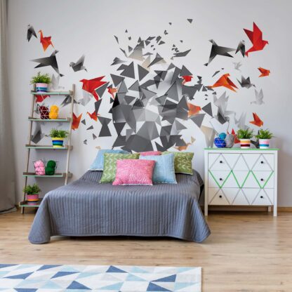 Modern 3D Design Polygon Birds(2162WM)