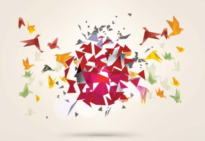 Modern 3D Design Polygon Birds(2163WM) - Image 2