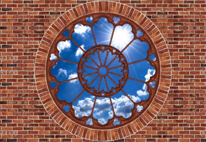 Sky Ornamental Window View Brick Wall(2184WM) - Image 2