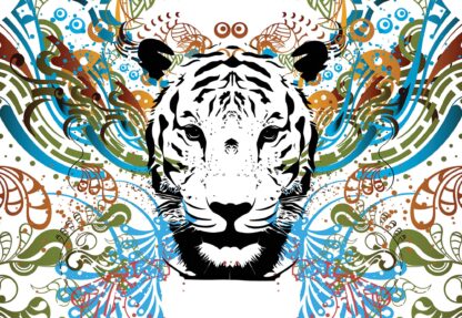 Tiger Pyschedelic Design(2186WM) - Image 2
