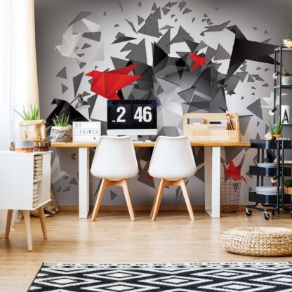 Modern 3D Design Polygon Birds(2208WM)