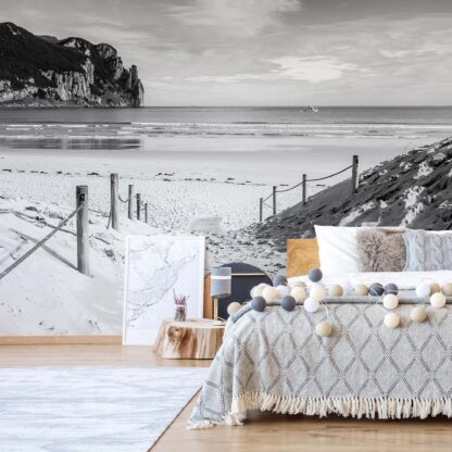 Beach Sea Coastal Black And White(2284WM)