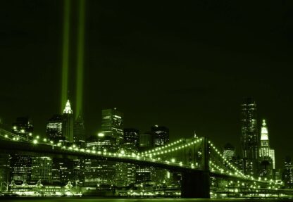 City Brooklyn Bridge New York Green(231WM) - Image 2