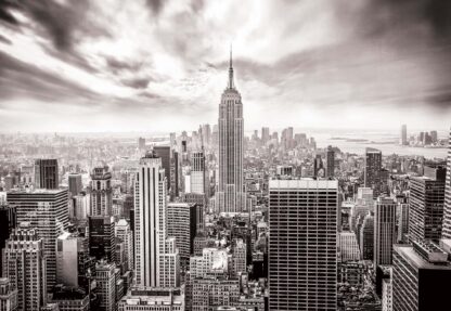 New York City Skyline Black And White(2318WM) - Image 2