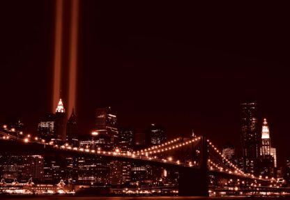 City Brooklyn Bridge New York Red(233WM) - Image 2