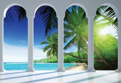 Tropical Beach 3D Archway View(2356WM) - Image 2