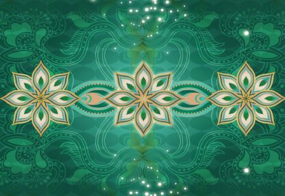 Green Gold Abstract Pattern(2380WM) - Image 2