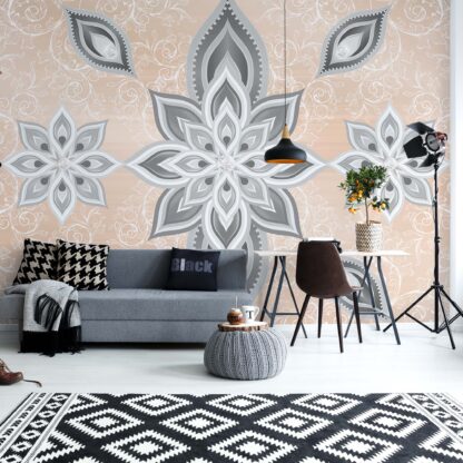 Pink Silver Abstract Pattern(2382WM)