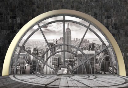 New York City Skyline Penthouse Window View(2396WM) - Image 2