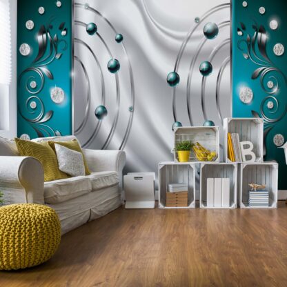 Abstract Modern Design Turquoise(2432WM)