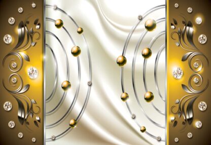 Abstract Modern Design Yellow(2434WM) - Image 2