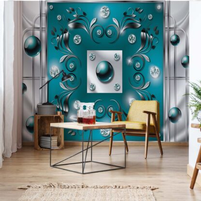 Abstract Modern Design Turquoise(2437WM)