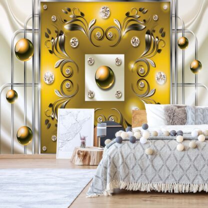 Abstract Modern Design Yellow(2439WM)