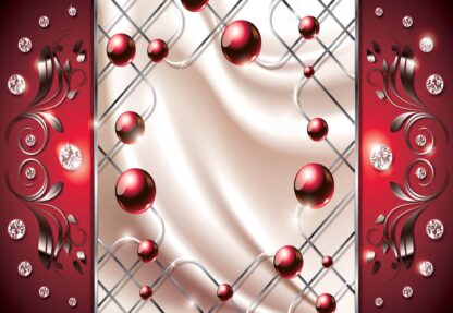 Abstract Modern Design Red(2443WM) - Image 2
