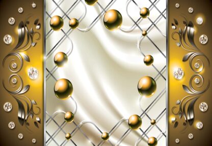 Abstract Modern Design Yellow(2444WM) - Image 2