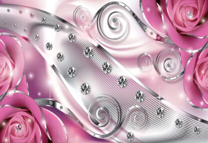 Roses Diamonds Luxury Design Pink(2494WM) - Image 2
