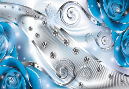 Roses Diamonds Luxury Design Blue(2496WM) - Image 2